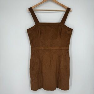 Abercrombie & Fitch faux suede mini dress